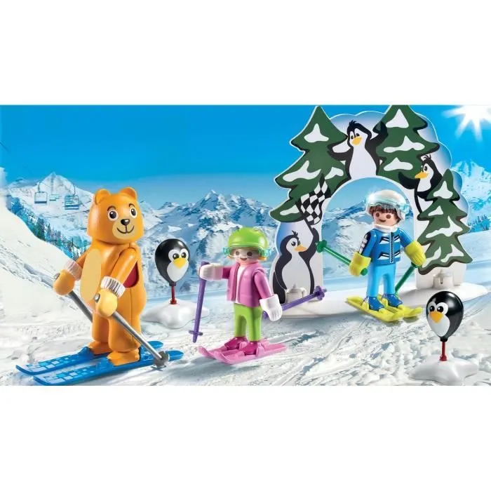 PLAYMOBIL - Family Fun - Moniteur de Ski avec Enfants - 9282-2