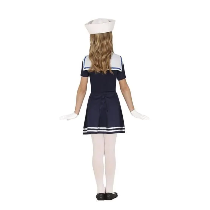 Guirca Déguisement marin bleu foncé fille (7-9 ans)-2