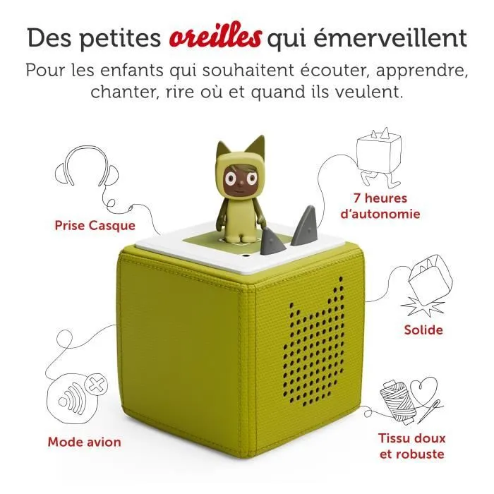 tonies® - Mon Premier Coffret Toniebox - Vert - Conteuse d'histoires-1