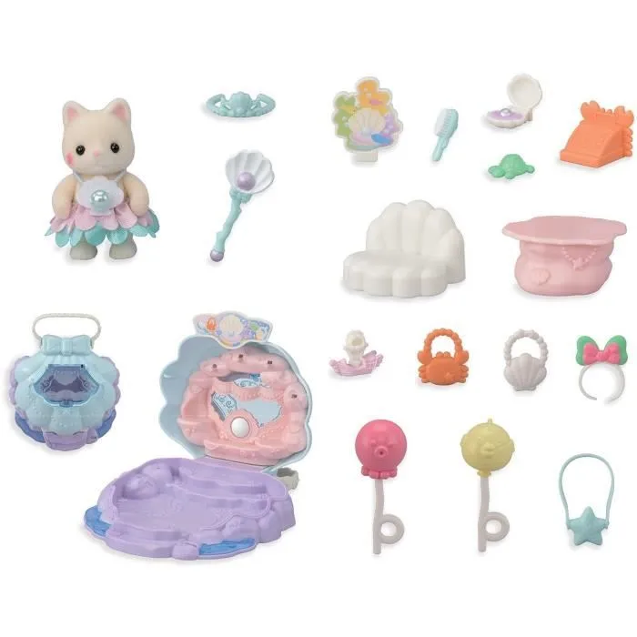 Coffret Boutique - SYLVANIAN FAMILIES - Boutique des Sirènes - Accessoires et Poignée Intégrée-2