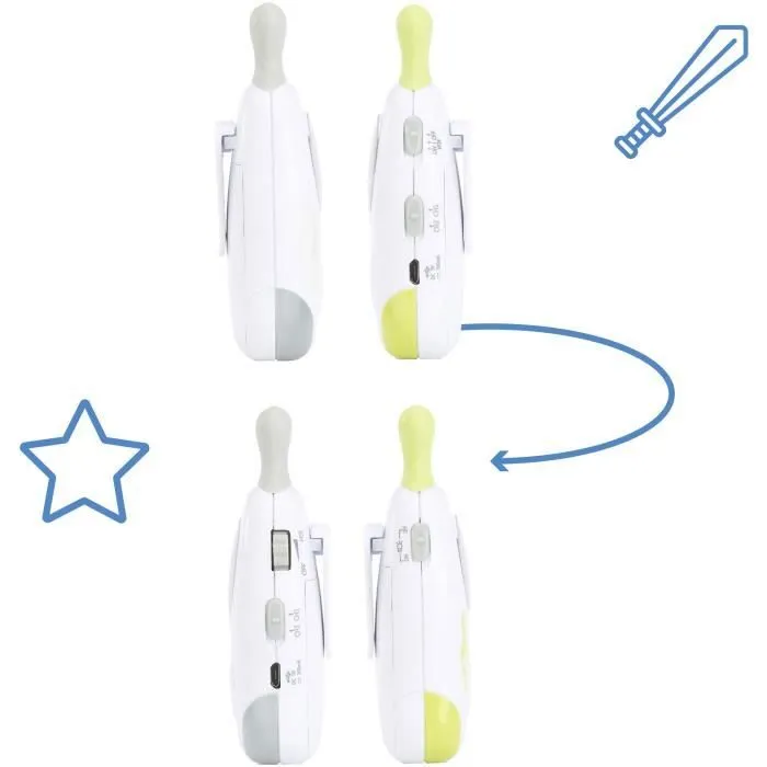 Badabulle Babyphone Audio Baby Online 300m avec Veilleuse-3