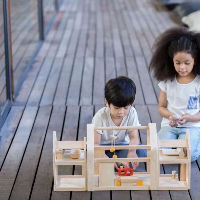 Maison 3 blocs modulables - PLAN TOYS - Enfant - Beige - A partir de 4 ans-3