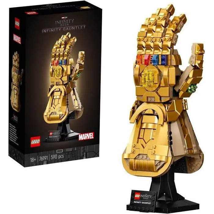 LEGO® 76191 Marvel Le Gant de l’infini –Thanos à construire pour Adultes, Cadeau, Décoration-0