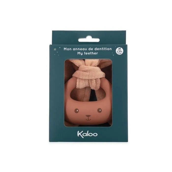 Kaloo - K218009 - Anneau de dentition lapinou terracotta-0