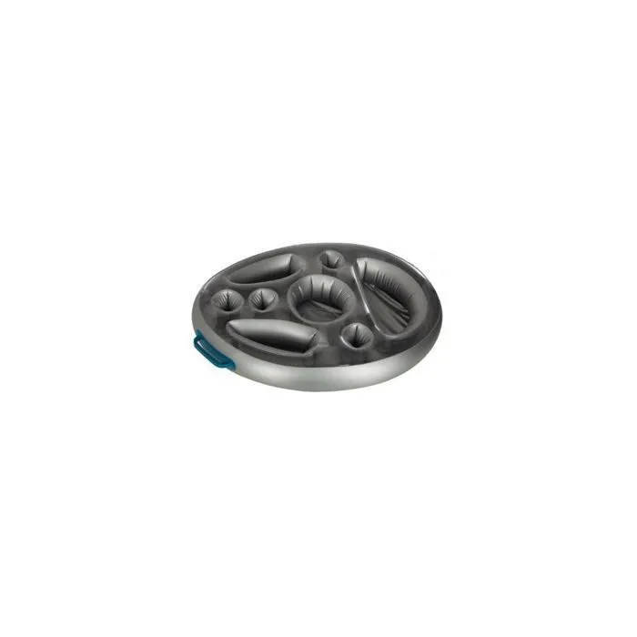 Bar flottant gonflable - 65 x 48,5 x 10 cm - Gris-0