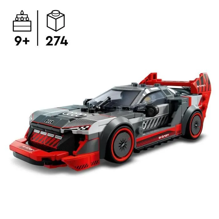 LEGO Speed Champions 76921 Voiture de Course Audi S1 e-Tron Quattro, Véhicule Jouet-1