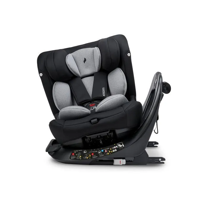 OSANN - Siège auto bébé/enfant Taos360 rotatif Isofix/Top-Tether - 40-150cm - 0/12 ans - Groupe 1/2/3 - Gris  Gris - 40-150 cm-3