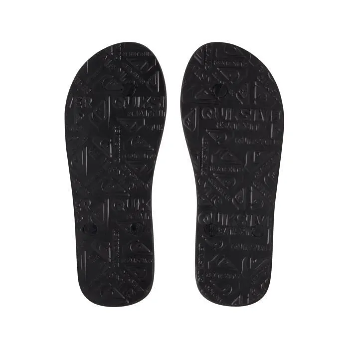 Tongs - Quiksilver - Noir - Enfant - Caoutchouc synthétique - Semelle avec inscription-1