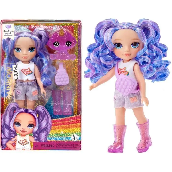 Rainbow High Littles - Poupée 15cm + animal de compagnie - Violet - Dès 4ans-0