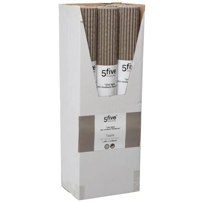 Tapis Salle de Bain Mousse 65x90 cm Taupe-3