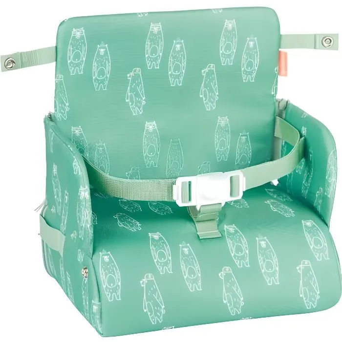 Badabulle Rehausseur Nomade - Pliage Compact - Universel - De 6 à 36 mois, Ours-0