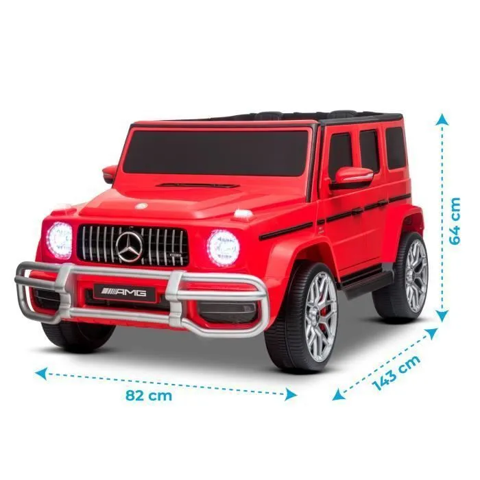 Voiture Electrique 4x4 SUV Rouge 2 places Mercedes AMG 2 x 45 W - Marche AV-AR, Phares et Système audio-3