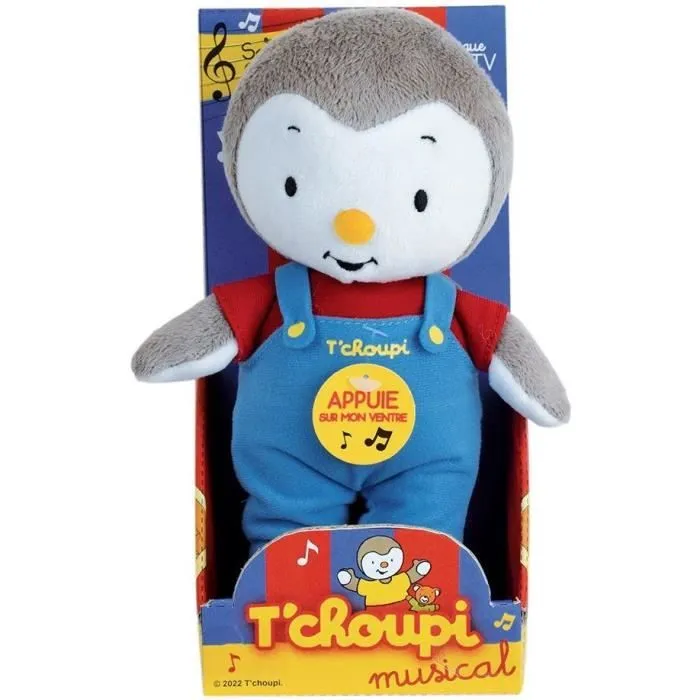 Jemini T'choupi peluche Tchoupi musical +/- 20cm-0