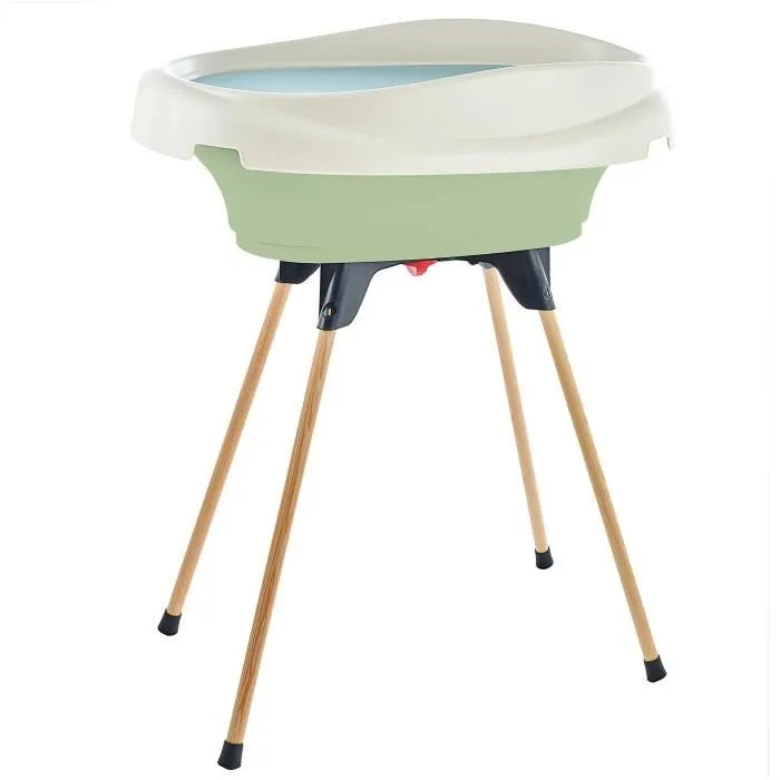 Pack plan à langer et baignoire - THERMOBABY - VASCO - Vert Céladon - 2 en 1-0