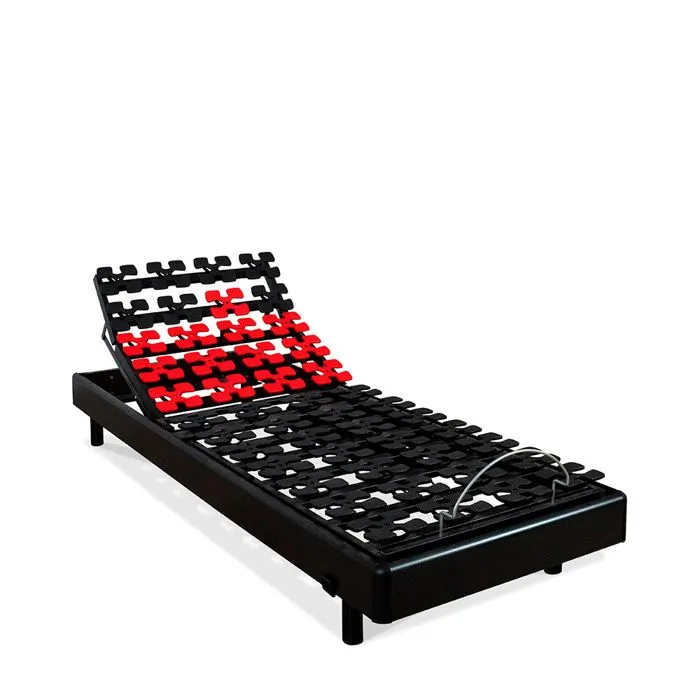 Ensemble Matelas + Sommier - SUPERFLEX - 90x190 cm - Électrique - Mémoire de forme - Noir-4