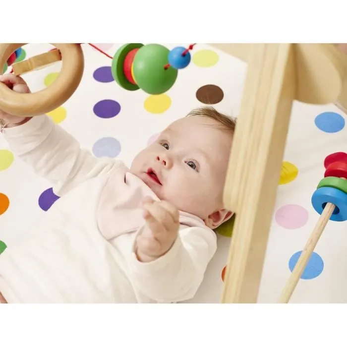 Portique d'activité pour bébé - PINOLINO - Jane - Bois massif - Mixte-1