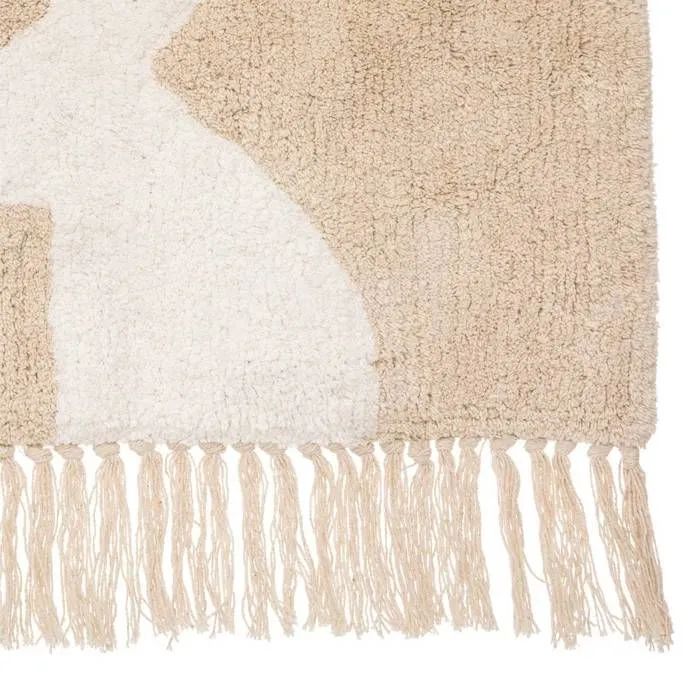 Tapis enfant - ATMOSPHERA - Maison - Lapin blanc - Coton - Multicolore-1
