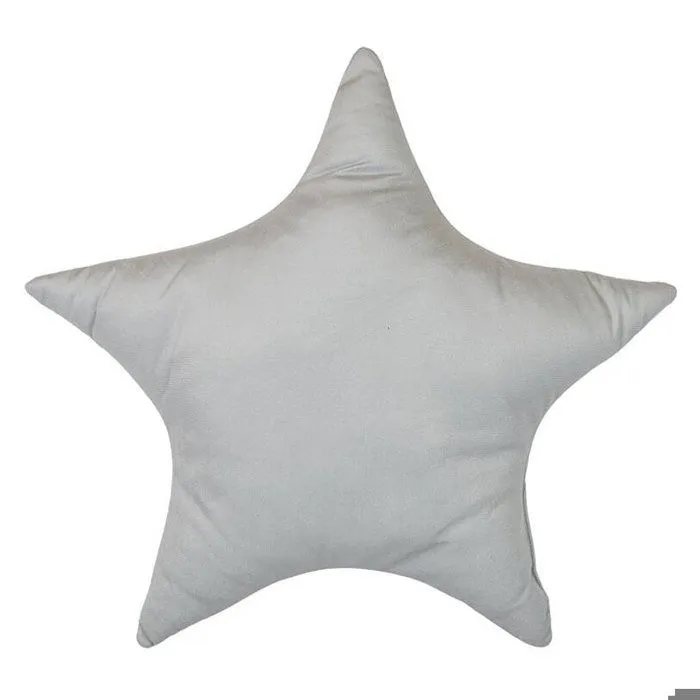 Coussin - Forme étoile - 44 x 37 cm - Gris-3