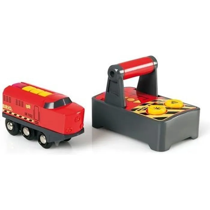 Train Express Radiocommandé - BRIO - Marche avant/arrière, stop, klaxon et phares - Garçon - 3 ans et plus-0