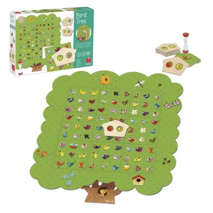 Jeu éducatif pour enfants - Goula - Birds Tree - Observation dès 3 ans - Multicolore - Jeu de plateau-3