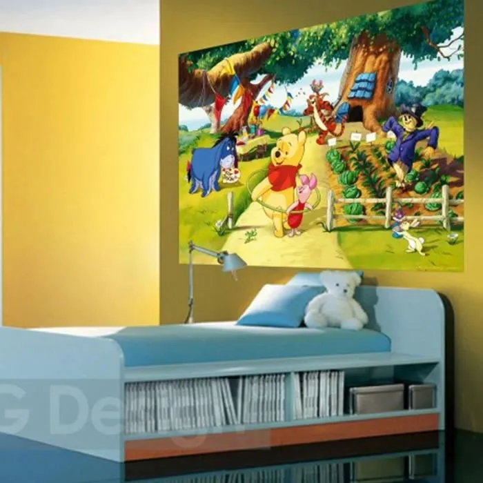 Poster XXL - Disney - Winnie l'Ourson - H 115 x L 160 cm - Décoration murale - Anniversaire-1