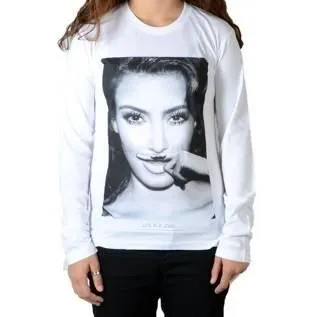 Tee Shirt Little Eleven paris Kim LS Mixte - Blanc-2
