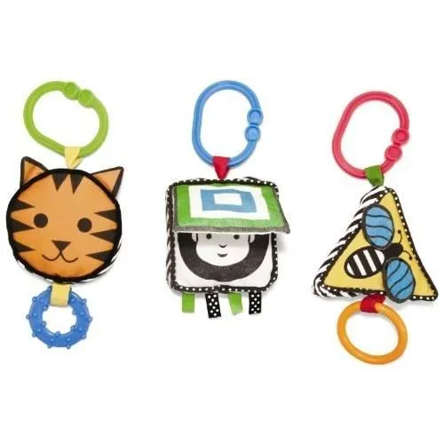 Jouet pour bébé - MANHATTAN TOY - 210490 - WIMMER-FERGUSSON - Clip and Discover Formes - Multicolore - Noir-0