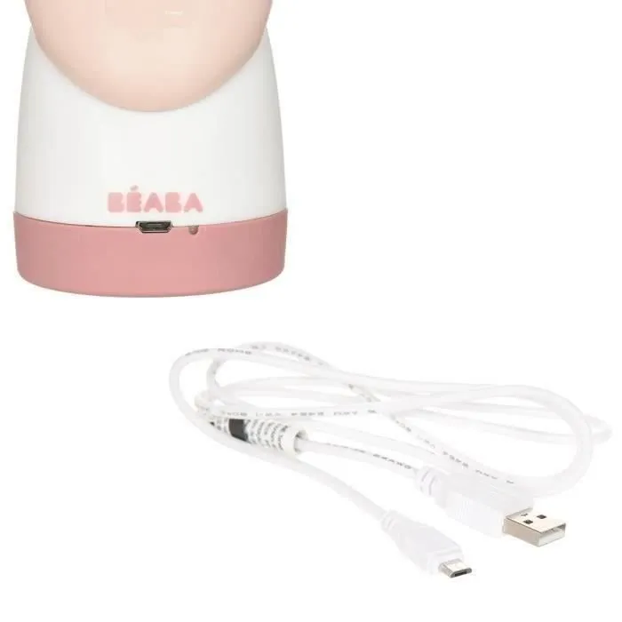 BEABA Veilleuse et lampe torche 2 en 1, nomade, rechargeable USB, longue autonomie 90h, Rose dragée-7