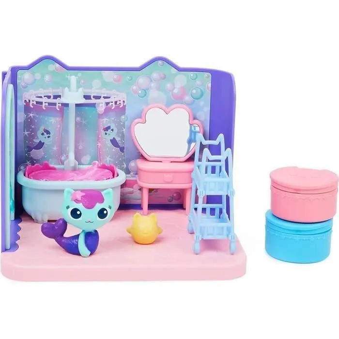 Gabby et la Maison Magique - Playset Deluxe La Salle de Bain de Marine - 1 figurine + accessoires-1
