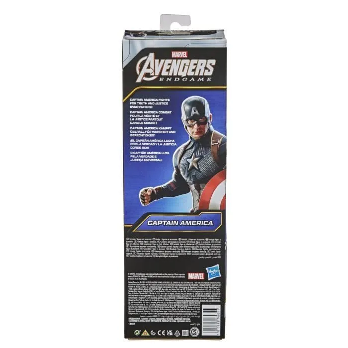 Figurine Captain America Titan Hero Series Avengers 30 cm pour enfants à partir de 4 ans-3