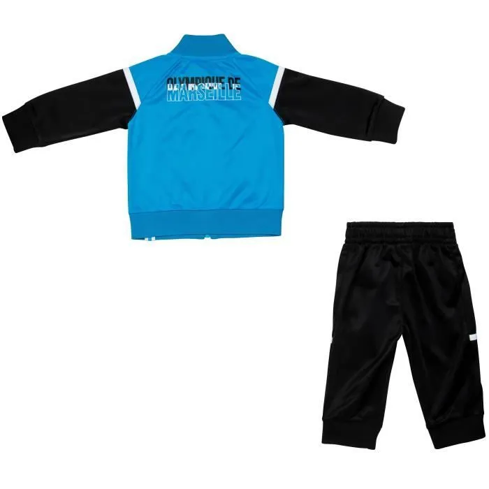 Survêtement bébé - Olympique de Marseille - OM - Noir - Manches longues - Football-1