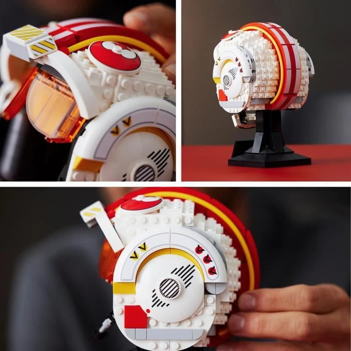 LEGO® 75327 Star Wars Le Casque Red Five De Luke Skywalker Modèle Réduit de Collection, Maquette à Construire, Décoration et Cadeau-2