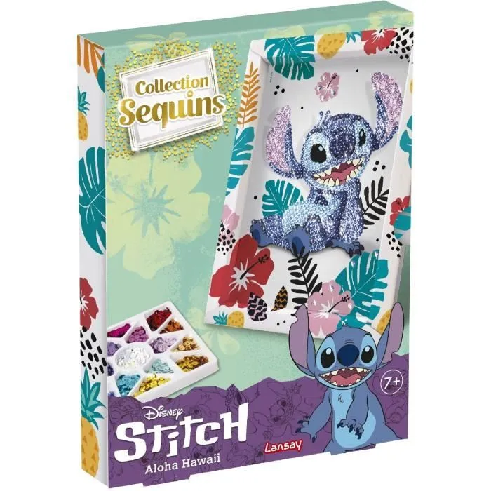 Collection sequins STITCH, Jeu de création, Set Disney Stitch, Dès 7 ans, LANSAY-4