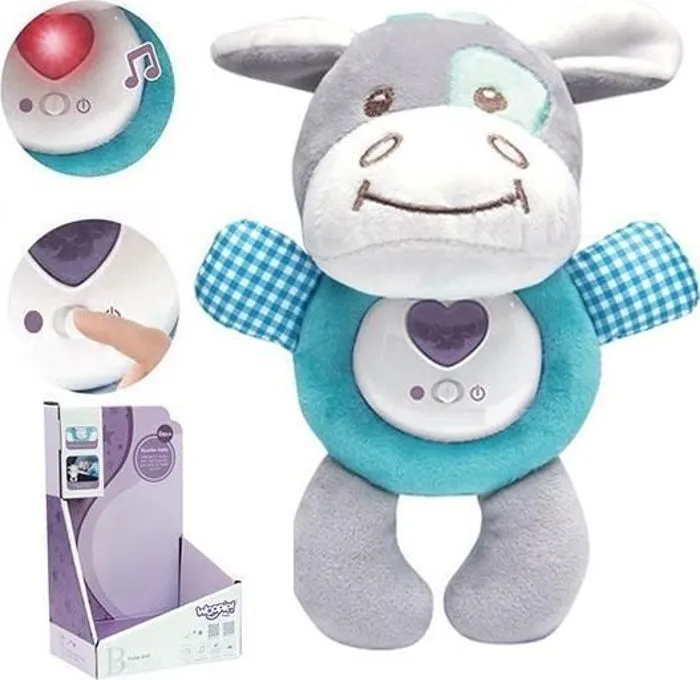 Doudou Woopie - 42653 - Peluche interactive pour bébé, son lumineux, dormeur d'âne-0