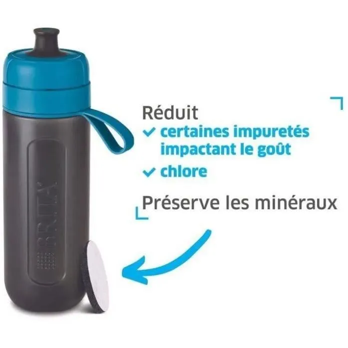 Gourde filtrante active bleue BRITA - 1 filtre MicroDisc inclus-3