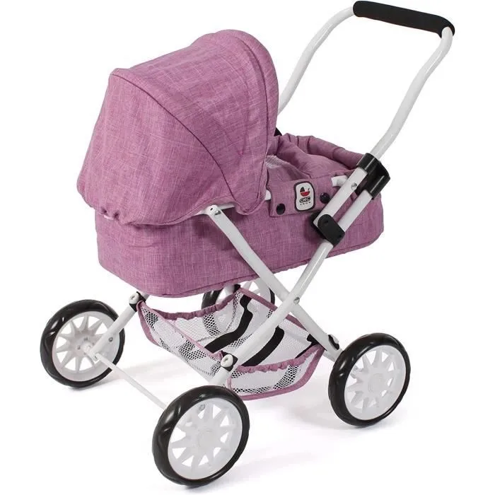 Poussette pour poupée SMARTY Jean rose-2