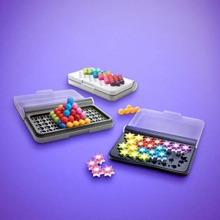 IQ Puzzler Pro + IQ Stars - Puzzle Enfant 6 Ans - Jeu De Societe Enfant 6 Ans - Jeux De Société Enfant - 240 défis - Jeux Voyage-3