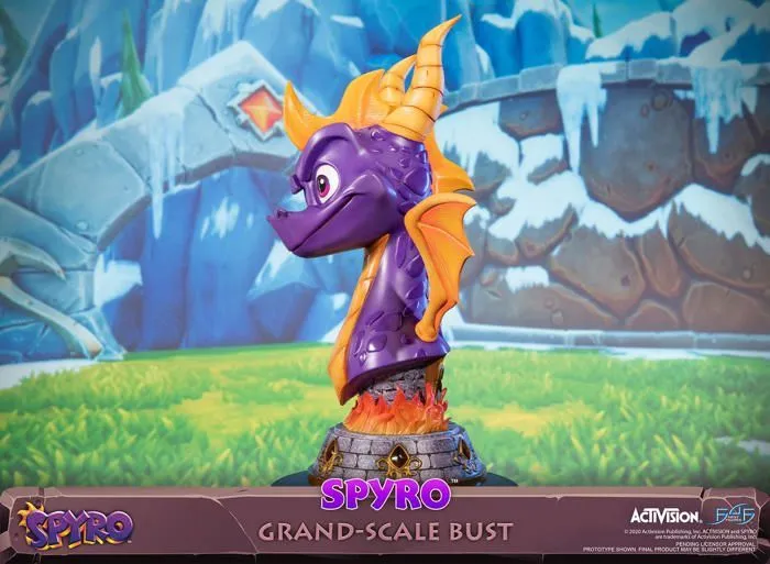 First4figures - SPYBGST - Statue Spyro Le Dragon (Spyro Buste a Grande echelle) en resine-1