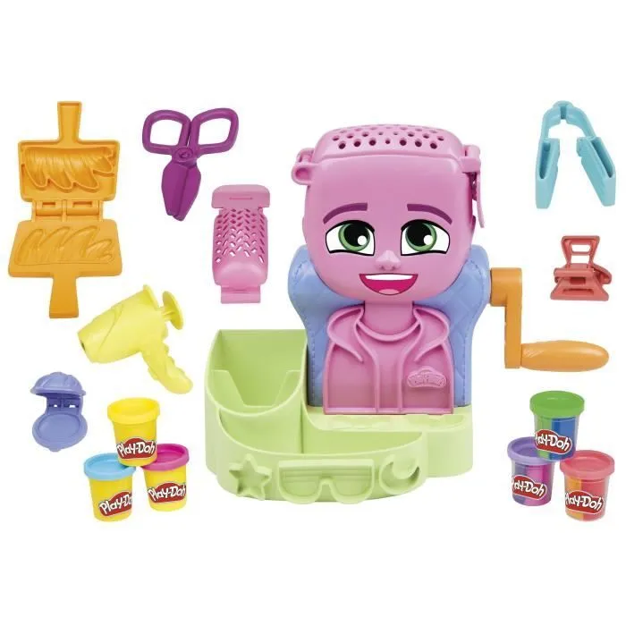Play-Doh Salon de coiffure, coffret de pâte à modeler-1