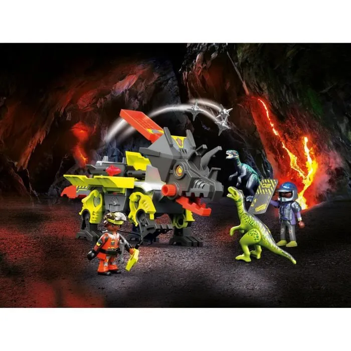 Playmobil - 70928 - Dino Rise - Robot-Dino de Combat - Avec 2 personnages et accessoires-1