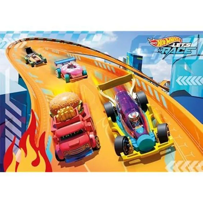 Puzzle - CLEMENTONI - Supercolor Hot Wheels - 24 Maxi pièces - Dessins animés-1