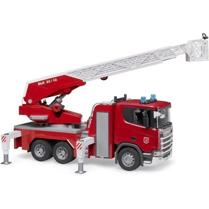 Jeux de voiture - Scania Super 560R camion de pompier Bruder-0