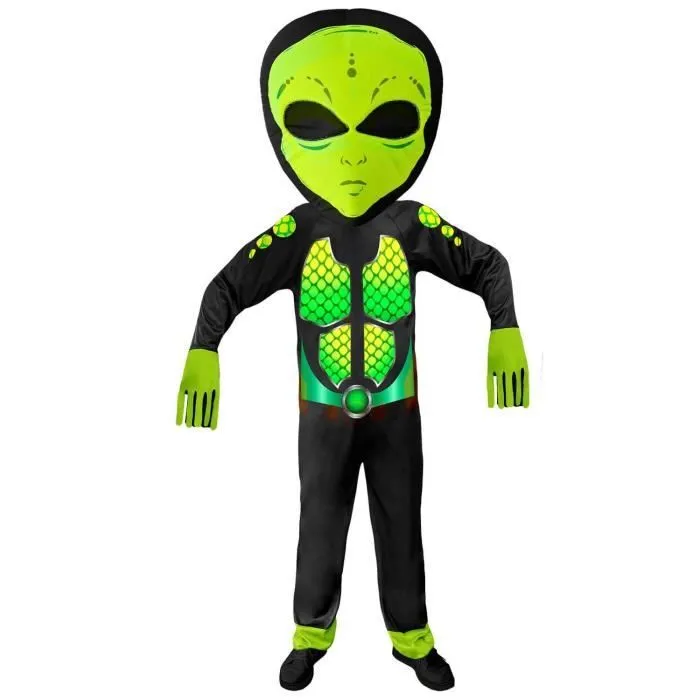 Déguisement d'extraterrestre - Enfant - 8/10 ans (126 à 138 cm) Coloris Unique-0