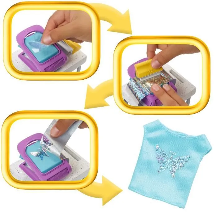 Barbie-Coffret Boutique Créations, avec poupée et accessoires de mode HKT78-3