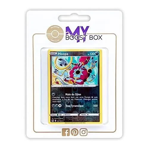 Jeu de cartes - The Pokemon Company - HOOPA 122-196 HOLO REVERSE - 10 cartes neuves - Mixte - 6 ans-0