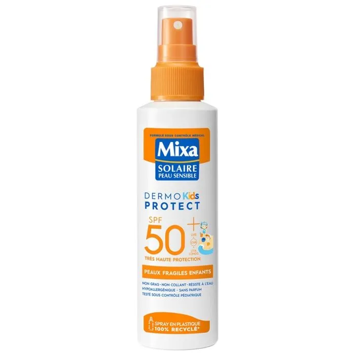 Spray Solaire - Mixa - Dermo Protect Kids - SPF50+ - 150ml - Hypoallergénique-0