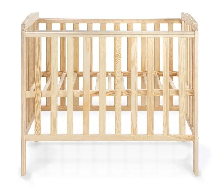 Lit Bébé Éléphant Style Scandinave Moderne en Bois natruel (100x50cm) : Douceur et Confort pour les Tout-Petits - Bois-1