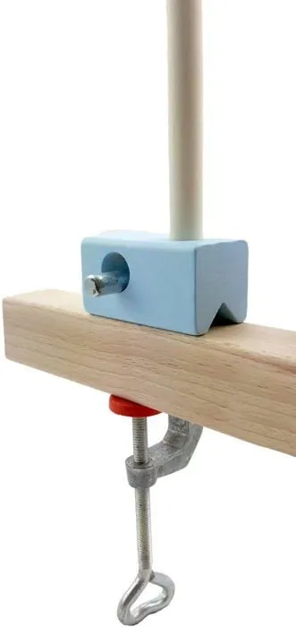 Mobile Hess - Hess10252 - Jouet en Bois 10252 - Support Mobile en Bois, Bleu Naturel-1