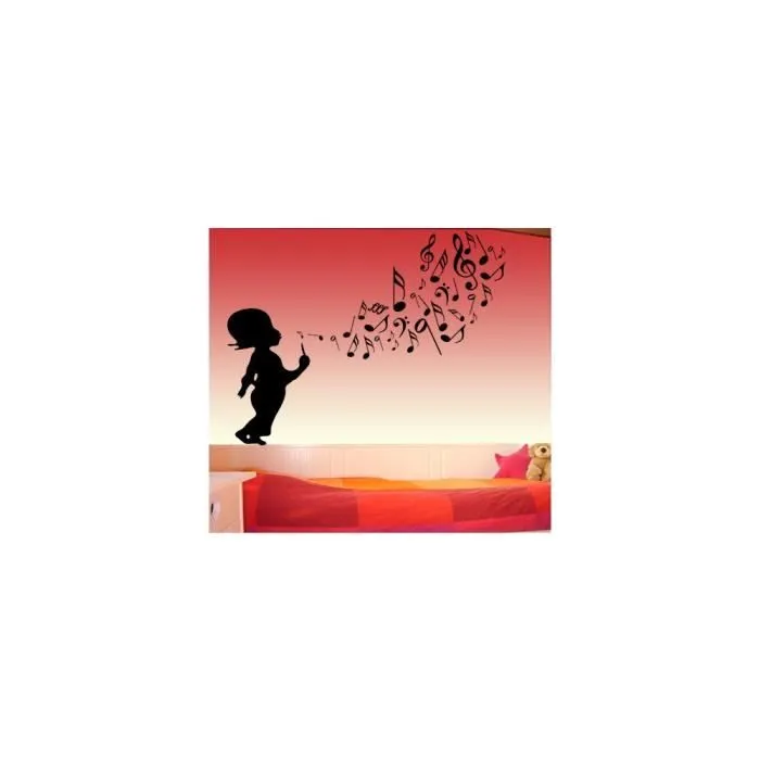 Stickers - Enfant - A076 - Rouge - Vinyle mat haute qualité - 57x74 cm-1