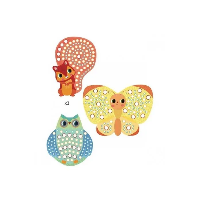 Jeu créatif - Millefiori - Mosaïques - Multicolore - 3 à 6 ans - Dextérité et apprentissage des couleurs-0